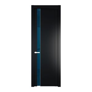 1.2P Блэк Зеркало Blue молдинг Вайт