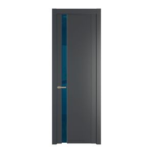 1.2P Графит Зеркало Blue молдинг Никель матовый