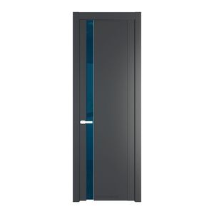 1.2P Графит Зеркало Blue молдинг Вайт