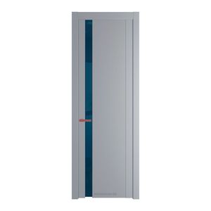 1.2P Смоки Зеркало Blue молдинг Красный антрацит
