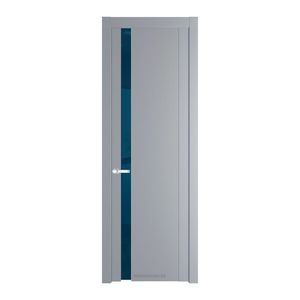 1.2P Смоки Зеркало Blue молдинг Серебро