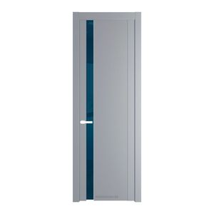 1.2P Смоки Зеркало Blue молдинг Вайт