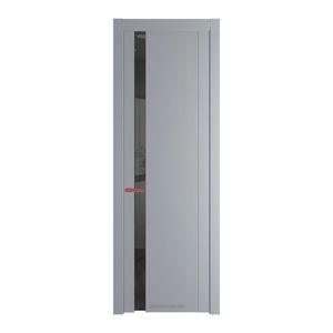 1.2P Смоки Зеркало Grey молдинг Красный антрацит