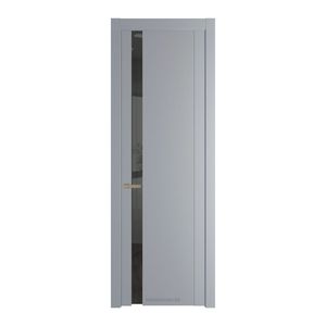 1.2P Смоки Зеркало Grey молдинг Никель матовый