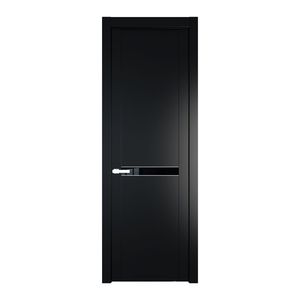 1.4P Блэк Lacobel Черный лак молдинг Вайт