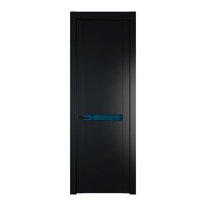 1.4P Блэк Зеркало Blue молдинг Черный матовый