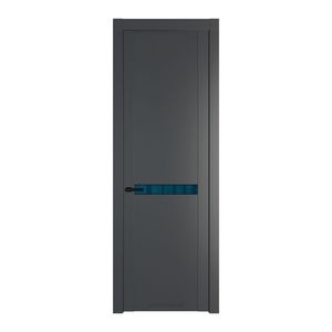 1.4P Графит Зеркало Blue молдинг Черный матовый