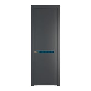 1.4P Графит Зеркало Blue молдинг Шампань