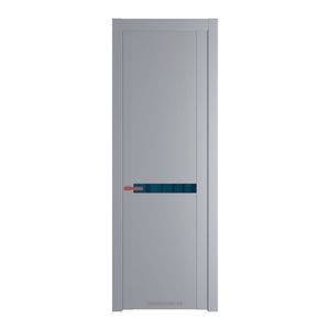 1.4P Смоки Зеркало Blue молдинг Красный антрацит