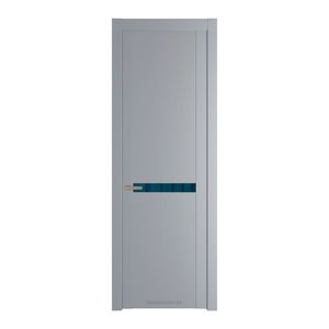 1.4P Смоки Зеркало Blue молдинг Никель матовый
