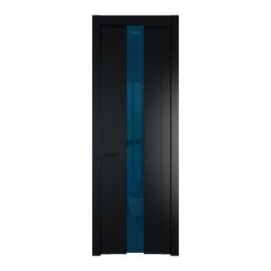 1.9P Блэк Зеркало Blue молдинг Черный матовый