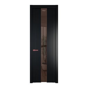 1.9P Блэк Зеркало Bronza молдинг Красный антрацит