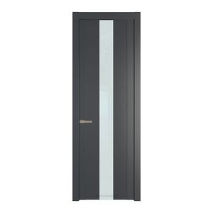1.9P Графит Lacobel Белый лак молдинг Никель матовый