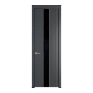1.9P Графит Lacobel Черный лак молдинг Никель матовый