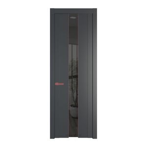 1.9P Графит Зеркало Grey молдинг Красный антрацит