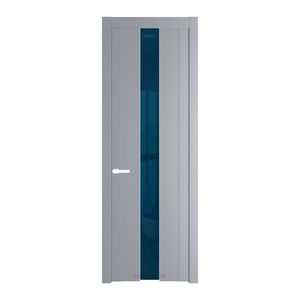 1.9P Смоки Зеркало Blue молдинг Вайт