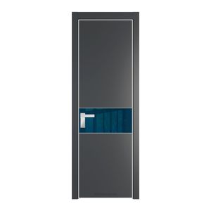17 PA Графит с профилем Вайт с стеклом  зеркало blue