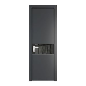 17 PA Графит с профилем Вайт с стеклом  зеркало grey