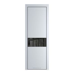 17 PA Вайт с профилем Черный с стеклом  зеркало grey