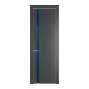 18 PA Графит с профилем Никель с стеклом  зеркало blue