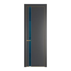 18 PA Графит с профилем Золото с стеклом  зеркало blue