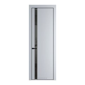 18 PA Лайт Грей с профилем Черный с стеклом  зеркало grey