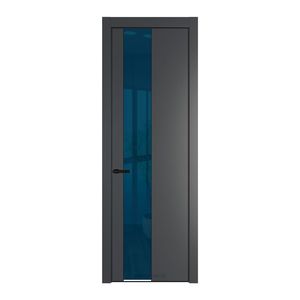 19 PA Графит с профилем Черный с стеклом  зеркало blue