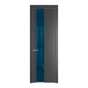 19 PA Графит с профилем Шампань с стеклом  зеркало blue