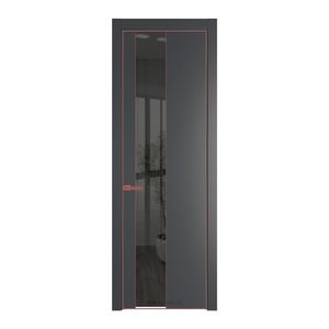 19 PA Графит с профилем Красный антрацит с стеклом  зеркало grey