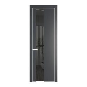19 PA Графит с профилем Вайт с стеклом  зеркало grey