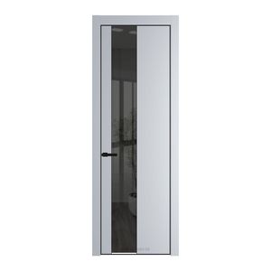 19 PA Лайт Грей с профилем Черный с стеклом  зеркало grey