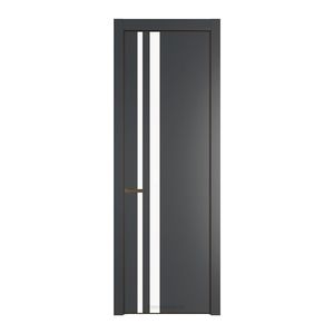 20 PA Графит с профилем Деорэ с стеклом  монохром белый просветленный