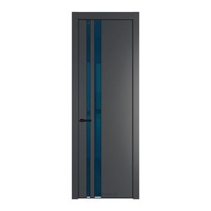 20 PA Графит с профилем Черный с стеклом  зеркало blue
