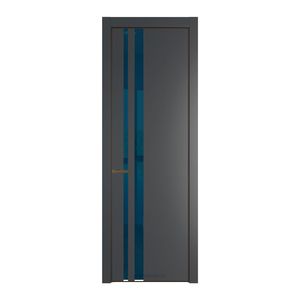 20 PA Графит с профилем Деорэ с стеклом  зеркало blue