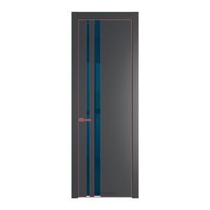20 PA Графит с профилем Красный антрацит с стеклом  зеркало blue