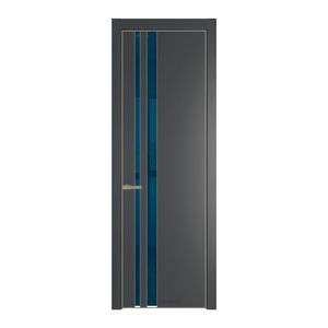 20 PA Графит с профилем Никель с стеклом  зеркало blue