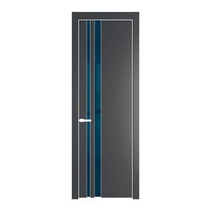 20 PA Графит с профилем Вайт с стеклом  зеркало blue