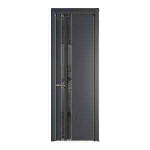20 PA Графит с профилем Никель с стеклом  зеркало grey