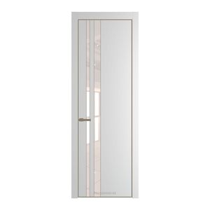 20 PA Крем вайт с профилем Шампань с стеклом перламутровый лак