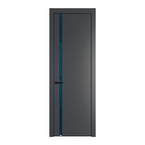 21 PA Графит с профилем Черный с стеклом  зеркало blue