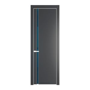 21 PA Графит с профилем Вайт с стеклом  зеркало blue