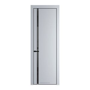 21 PA Лайт Грей с профилем Черный с стеклом  зеркало grey