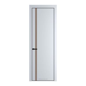 21 PA Вайт с профилем Черный с стеклом  монохром капучино