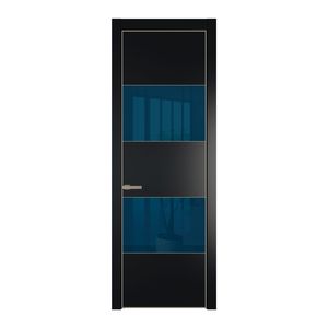 22 PA Блэк с профилем Никель с стеклом  зеркало blue
