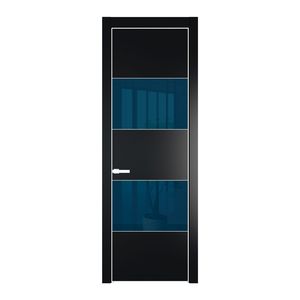 22 PA Блэк с профилем Вайт с стеклом  зеркало blue