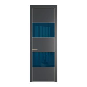 22 PA Графит с профилем Никель с стеклом  зеркало blue