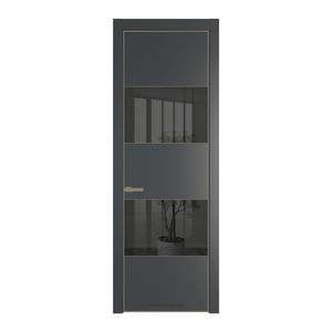 22 PA Графит с профилем Шампань с стеклом  зеркало grey