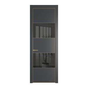 22 PA Графит с профилем Золото с стеклом  зеркало grey