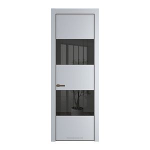 22 PA Лайт Грей с профилем Деорэ с стеклом  зеркало grey