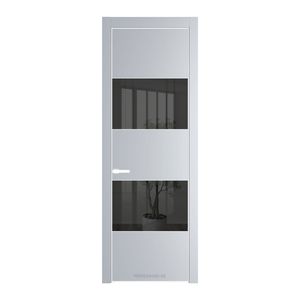 22 PA Лайт Грей с профилем Вайт с стеклом  зеркало grey